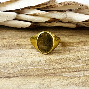 New Arrival Bohemian Signet <b>Ring</b> High Quality Brass Men 18k Gold Plated <b>Plain</b> Design Band <b>Ring</b> Wholesale/OEM/ODM - Product Image 4