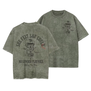 เสื้อยืด DTG พิมพ์ลาย 100% ผ้าฝ้าย ทรงพอดีตัว ไซส์ใหญ่ ผู้ชาย สไตล์วินเทจ โอเวอร์ไซส์ เป็นมิตรกับสิ่งแวดล้อม ระบายอากาศได้ดี น้ำหนัก 220 กรัม - Product Image 3