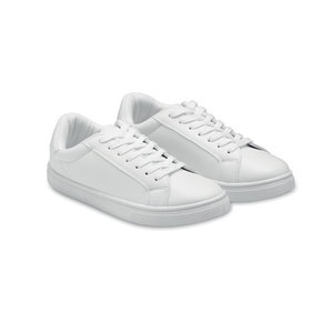 Scarpe sportive promozionali in PU leggere bianche - Product Image 1