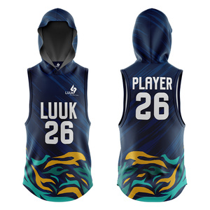 Jersey Deportivo Personalizado con Capucha y sin Mangas para Flag Football, Impresión Sublimada, Absorbe la Humedad, Uniformes Unisex para Flag Football 7v7 - Product Image 1