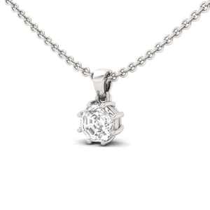Charme octogonal personnalisé plaqué or avec diamant couleur D et pierre naturelle, bijoux pour hommes et femmes, certifié IGI, pour fiançailles, mariage, fête - Product Image 1