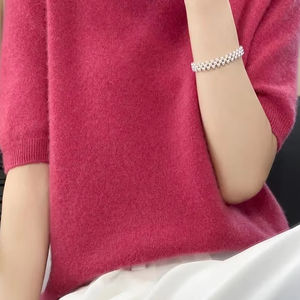 T-shirts décontractés unisexes en coton épais 500 GSM, 20 couleurs, vente en gros OEM, anti-boulochage, passe-partout - Product Image 1