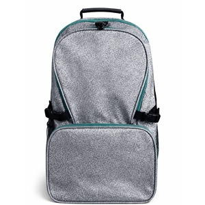 Mochila Impermeable con Brillantina para Animadoras, con Ribete Plateado y Verde Azulado, Bolsa de Equipo con Logotipo Personalizado, Venta al por Mayor OEM para Escuelas - Product Image 1