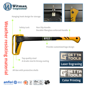 Professional Large Pickaroon Hookaroon Wood Handling <b>Hook</b> <b>Tool</b> Forged Alloy Steel Head Anti Slip TPR Handle Hot-Dip Galvanized - Product Image 3