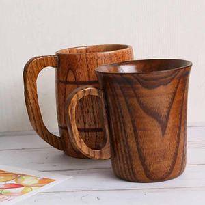 Craft Emporium Exports Handcrafted Modern Sheesham Wood <b>Cup</b> Handle <b>Reusable</b> Eco-Friendly Multipurpose Beverage <b>Cup</b> for Home - Product Image 2