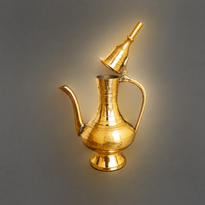 Jarra Decorativa de Latón Estilo Mughal con Trabajo Nakkashi Bidri, Florero de Latón Tradicional Hecho a Mano, Decoración Real para el Hogar - Product Image 5
