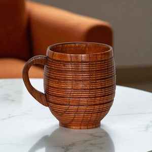 Craft Emporium Exports Modern Eco-Friendly Wooden Mug <b>Cup</b> with Handle for <b>Travel</b> Use - Product Image 1