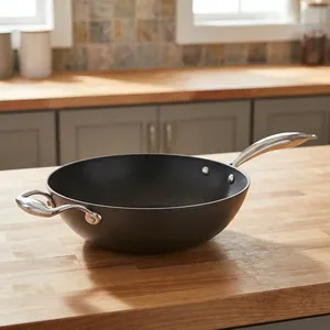 Most Selling Nitrile Series Non Stick <b>Cast</b> Iron Frypan 24cm for Gas and Induction Everyday Kitchen Cooking Use - Product Image 2