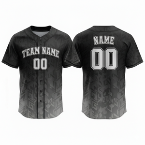 Uniforme de Béisbol Deportivo de Poliéster de Alto Rendimiento, Transpirable, de Secado Rápido, Antibacterial y Anti-UV, con Impresión Personalizada por Transferencia de Calor - Product Image 3