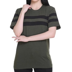 T-shirts personnalisés pour femmes en tissu modal, doux et respirant, décontractés, à manches courtes, vente en gros - Product Image 1