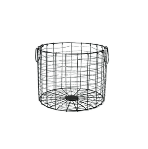 Metal <b>Wire</b> <b>Storage</b> <b>Basket</b> Circle Shape With Handles Stackable Multi Purpose Neatening Organizing Fruit <b>Basket</b> - Product Image 1