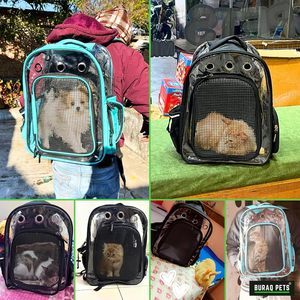 Pet Travel Hiking Bag OEM ODM Custom Logo Breathable Dog & <b>Cat</b> Carrier <b>Backpack</b> Direct Manufacturer - Product Image 5