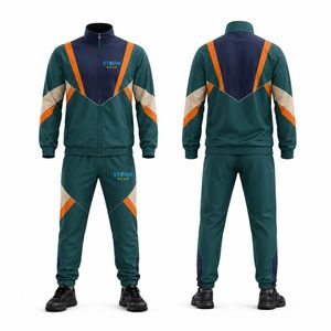 Survêtement de sport personnalisé par sublimation Low MOW, service de fabrication OEM ODM disponible pour les tenues d'échauffement d'équipe - Product Image 1