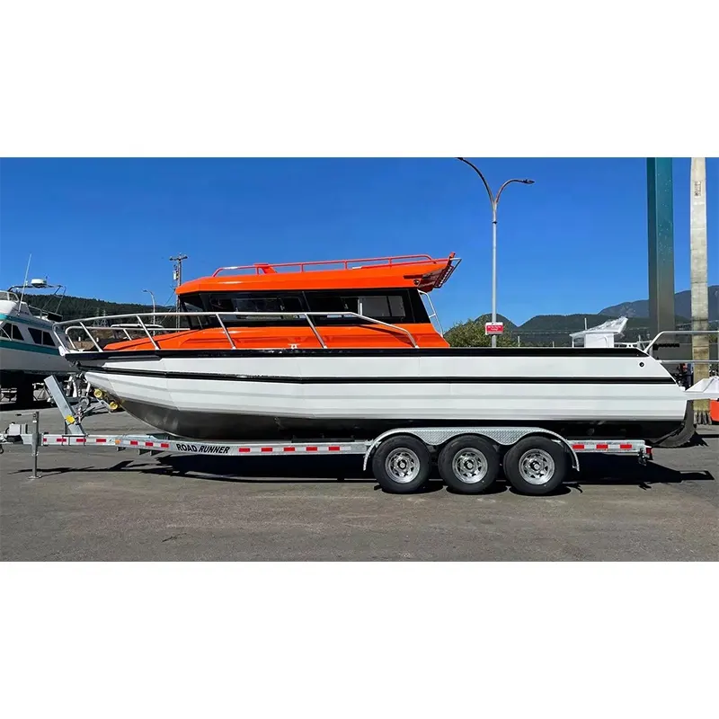 30ft Plate Boat Australia Deep V Bottom Enclosed Cabin Aluminum Fishing Boat For Sale Brisbane