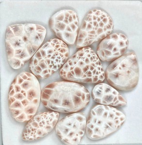 Magnifique lot de pierres précieuses Larimar rose 100 % naturelles, cristal de Thomsonite, prix de gros, qualité supérieure, pour bagues, pendentifs et cadeaux - Product Image 5