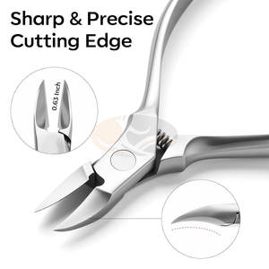 Ciseaux professionnels en acier inoxydable pour cuticules, coupe-cuticules, coupe-ongles épais, ongles incarnés, pour bébés et seniors, extra-affûtés - Product Image 2
