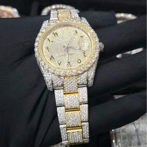 Luxury Diamond Hip Hop Automatic Movement Luxury <b>Watches</b> VVS1 Bussdown Moissanite <b>Watch</b> <b>Iced</b> <b>Out</b> for Men with Box - Product Image 2