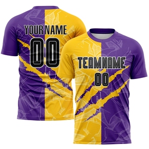 Vente en gros directe OMMIZ INDUSTRY, maillot de football personnalisé en sublimation noir et or vieilli - Product Image 4