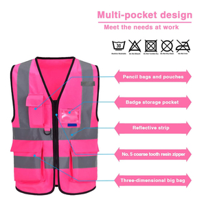 Gilet de sécurité haute visibilité imperméable de qualité supérieure pour travailleurs, couleur personnalisable, design respirant, réfléchissant, nouveau gilet de sécurité - Product Image 2