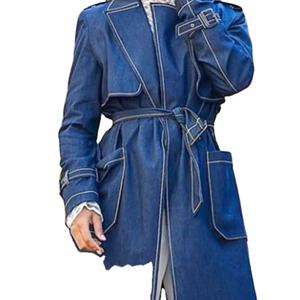 Chaqueta vaquera clásica para mujer Chic Regular Fit Versátil Capas de moda Esencial Vintage Streetwear Botón lavado - Product Image 1