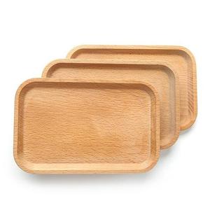 Assiettes de présentation carrées en bois d'acacia rustique pour la restauration et les événements hôteliers - Product Image 2