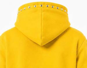 Schwarzer Kurzer Zip-Up Hoodie Unisex Oversized Fleece Y2K Lässige Streetwear mit Flügel-Flammen-Print Vorderlogo-Design Winterbekleidung - Product Image 6