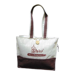 Stylish Bohemian Durable Jute Insulated Lunch <b>Bag</b> Eco Friendly Reusable Food Storage Tote with Zipper Closure Portable Thermal - Product Image 1