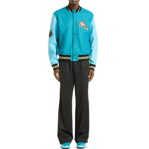 Custom Logo Varsity <b>Jacket</b> With Chenille Patches Wholesale Embroidered <b>Baseball</b> <b>Jacket</b> <b>For</b> <b>Men</b> And Women - Product Image 4