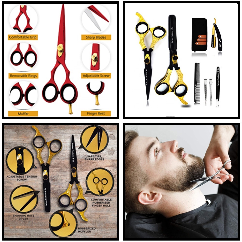 Ciseaux De Coiffeur Et Barbier SOLINGEN - Acier Inoxydable, 4 Pouces, Fabriqué En Allemagne