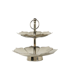 Magnifique support à gâteau en métal doré, à étages, rond et rectangulaire, parfait pour les mariages, les anniversaires et les événements. - Product Image 6