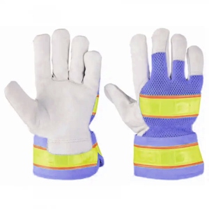 Gants de travail de haute qualité pour grimpeurs canadiens, gants de sécurité industriels en cuir de chèvre, résistants à la chaleur et très résistants - Product Image 4