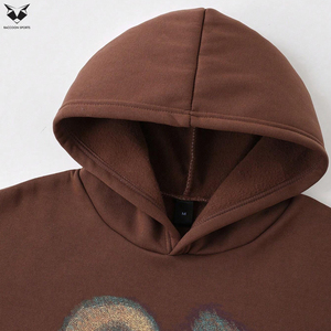 Sweat-shirts à capuche athlétiques pour hommes, sweats d'entraînement sportifs en gros personnalisés pour la gym, vêtements décontractés à manches longues coupe ample pour tous les jours - Product Image 4