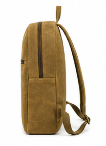 Premium Genuine <b>Leather</b> <b>Laptop</b> <b>Backpack</b> Zipper Portable Lightweight Unisex Design for Travel Daily Use Durable Eco-Friendly - Product Image 2