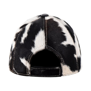 Unisex Genuine Cow Hair-On Leather Baseball Cap Adjustable Western Ranch Cowboy Hat Custom Logo Bulk Wholesale Manufacturer - Product Image 4