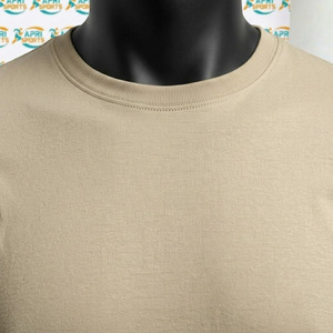 T-shirts décontractés pour hommes de qualité supérieure, col rond, 100% coton, toile respirante, écologiques - Product Image 5