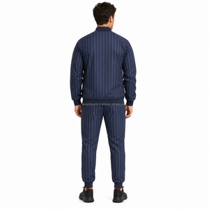 Ensemble survêtement homme personnalisé coupe-vent veste et pantalon en nylon, vente en gros OEM ODM, tenue de sport pour jogging, course et entraînement - Product Image 2
