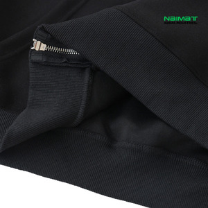 Sweat-shirt à capuche zippé pour homme, tissu épais et lourd, doublure thermique isolante, idéal pour l'hiver, couleur unie - Product Image 5