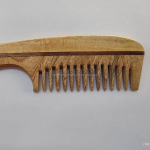 Peigne à cheveux en bois de neem naturel, écologique, design animal Feng Shui, pour la maison, le salon, la promotion, les voyages, fournisseur indien, export - Product Image 1