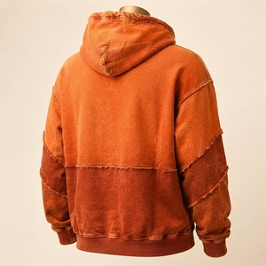 <b>Men</b> Distressed Hoodie Lightweight Fashion <b>Pullover</b> <b>Men</b> Distressed Hoodie Featuring Vintage Washed Construction Comfortable Fit - Product Image 4