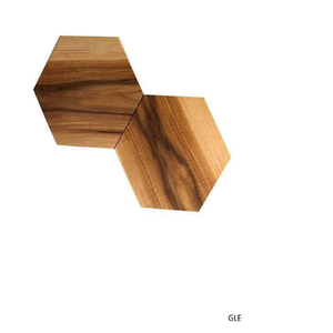 High Quality Classic Acacia Wood Round Beverage Coaster for Home Kitchen <b>Coffee</b> <b>Table</b> Use Heat Resistant Water Protective Layer - Product Image 5