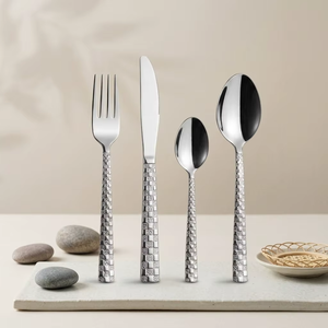 Cubertería de Plata Reutilizable con Doble Asa, Diseño Exclusivo Royal, Venta al por Mayor, Cuchara y Tenedor de Plata - Product Image 4