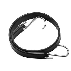 Set di 20 Corde Elastiche Piatte da 20mm con Ganci a S in Acciaio Resistente, Lunghezze 15, 21, 36 Pollici, Include Confezione - Product Image 1