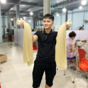 Bulk Hair Blonde Color Large Stock Top Quality Virgin Hair 100% Indian <b>Cheap</b> 100% Human Hair <b>Extensions</b> Raw Unprocessed - Product Image 3