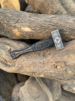 Marteau Viking Thor artisanal de qualité industrielle en acier, gravé, avec manche en hickory, pour clouage de toiture, OEM