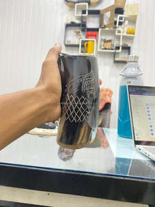 Corne à boire viking médiévale artisanale en matériau organique écologique, taille personnalisée, cadeau d'affaires, nouveauté très demandée - Product Image 6