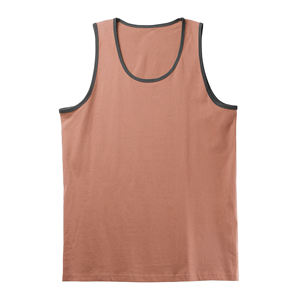 Débardeur de sport respirant 100 % coton dynamique à séchage rapide, coupe ajustée, col rond, pour le sport - Product Image 1