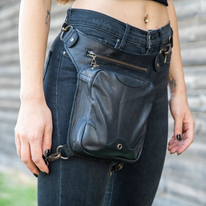 Premium Nylon Thigh Bag Adjustable Leg Strap Zipper Closure Customizable Waist Belt <b>Pouch</b> Outdoor Riding Utility Storage Bag <b>Men</b> - Product Image 5