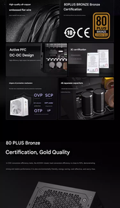 คูลเลอร์มาสเตอร์ GX บรอนซ์ 850 พาวเวอร์ซัพพลาย ATX3.1 พร้อมตัวเก็บประจุจากญี่ปุ่นทั้งหมด - Product Image 5