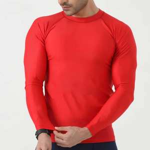 Camiseta de Compresión de Manga Larga para Hombre, Protección UV, Transpirable, de Secado Rápido, para Buceo, con Logotipo Frontal, Poliéster 180g - Product Image 5