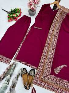 NUEVO SALWAR KAMEEZ DE DISEÑO MODERNO CON BORDADO PESADO Y LENTEJUELAS ESPECIAL PARA LA FIESTA DEL EID - Product Image 5